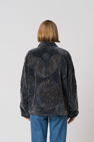 Embroidered Velvet Jacket