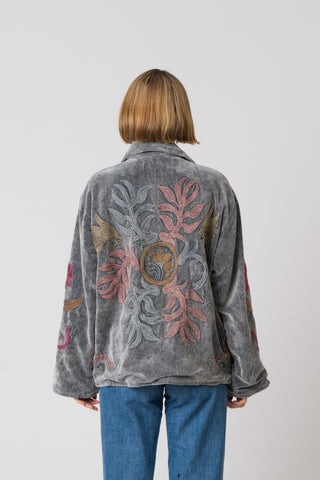 Embroidered Velvet Jacket
