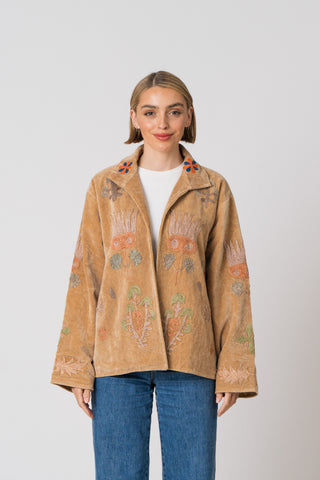 Embroidered Velvet Jacket