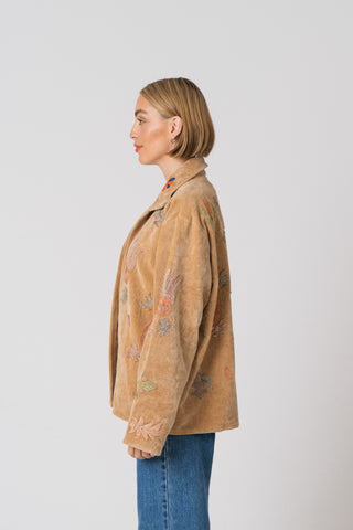 Embroidered Velvet Jacket