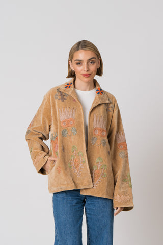 Embroidered Velvet Jacket