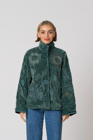 Embroidered Velvet Jacket