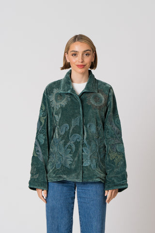 Embroidered Velvet Jacket