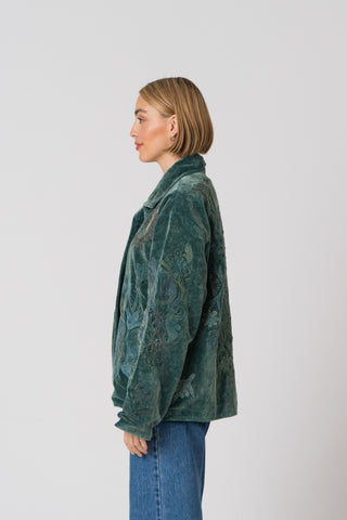Embroidered Velvet Jacket