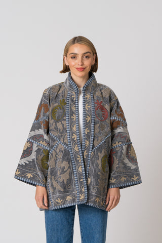 Embroidered Velvet Jacket