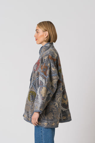 Embroidered Velvet Jacket