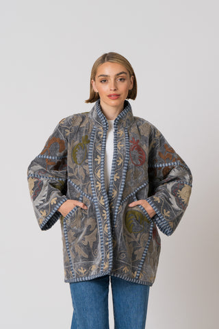 Embroidered Velvet Jacket