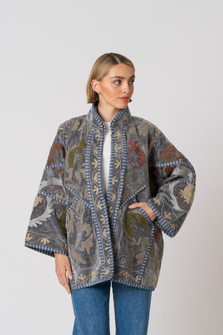 Embroidered Velvet Jacket