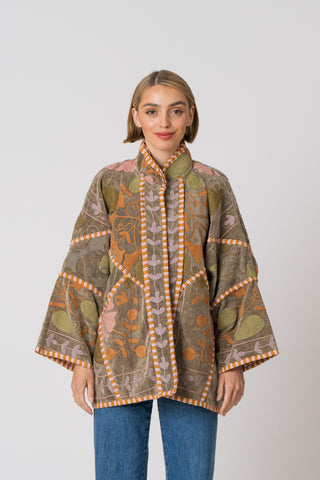 Embroidered Velvet Jacket