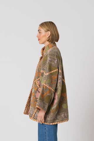 Embroidered Velvet Jacket