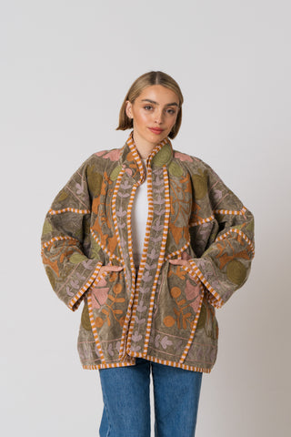 Embroidered Velvet Jacket