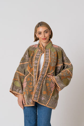 Embroidered Velvet Jacket