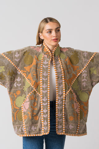 Embroidered Velvet Jacket