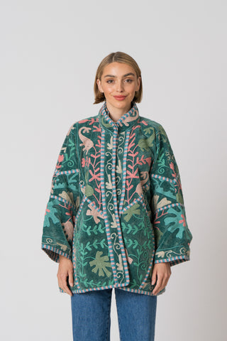 Embroidered Velvet Jacket