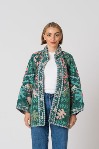 Embroidered Velvet Jacket