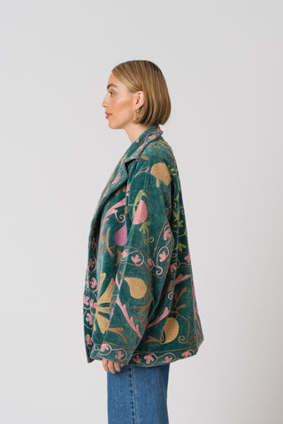 Embroidered Velvet Jacket