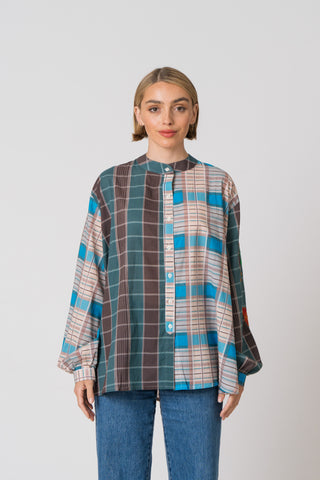 The Embroidered Check Shirt - One of a kind