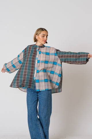 The Embroidered Check Shirt - One of a kind