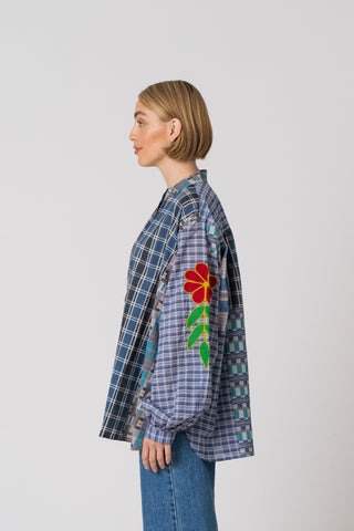 The Embroidered Check Shirt - One of A Kind
