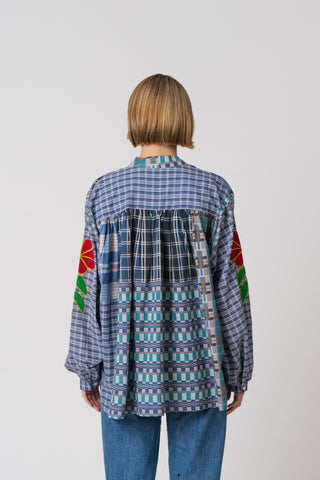 The Embroidered Check Shirt - One of A Kind