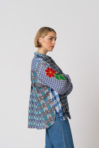 The Embroidered Check Shirt - One of A Kind