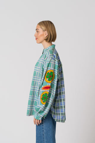 The Embroidered Check Shirt - One of A Kind