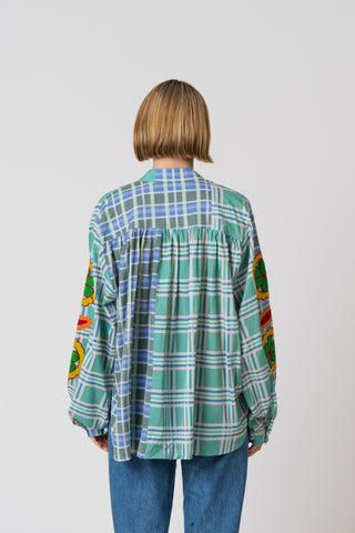The Embroidered Check Shirt - One of A Kind
