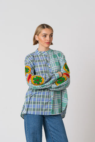 The Embroidered Check Shirt - One of A Kind
