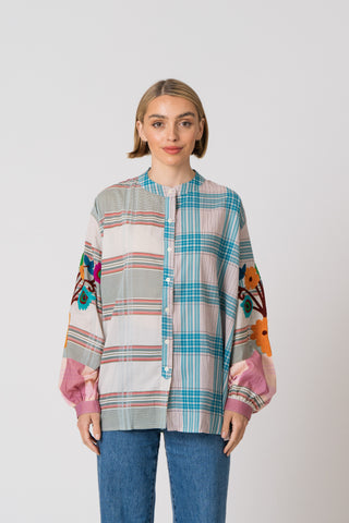 The Embroidered Check Shirt - One of A Kind