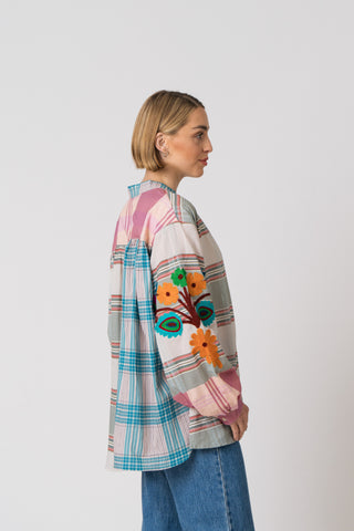 The Embroidered Check Shirt - One of A Kind
