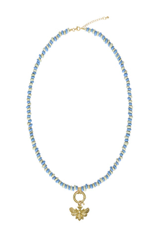 Sadie Charm Necklace - Mixed Blues
