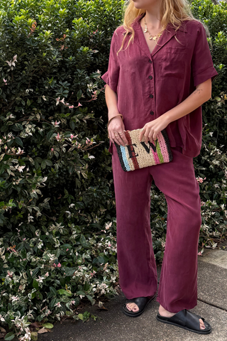 Personalised Raffia Clutch Bag