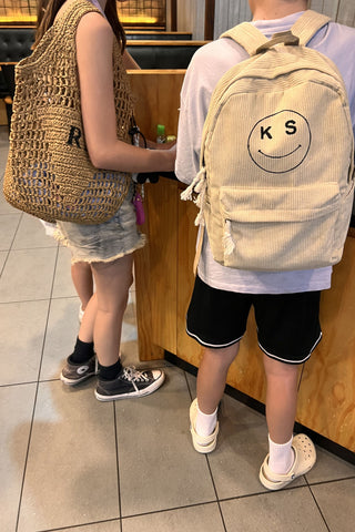 Fred Personalised Corduroy Backpack