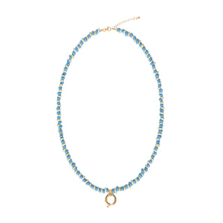 Sadie Charm Necklace - Mixed Blues