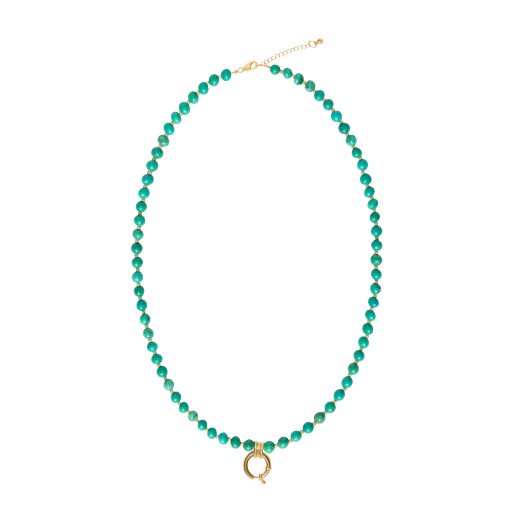 Sadie Charm Necklace - Turquoise