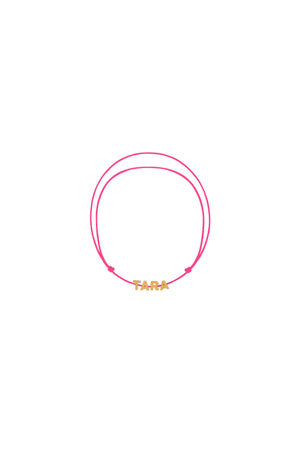 Tiny Dancer Rope Initial Bracelet