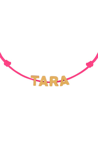 Tiny Dancer Rope Initial Bracelet