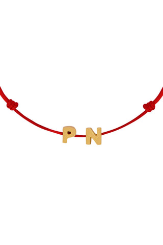 Tiny Dancer Rope Initial Bracelet