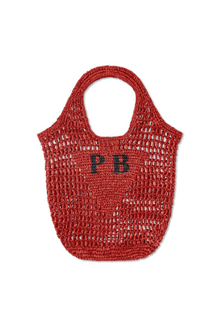 Personalised Woven Raffia Bag