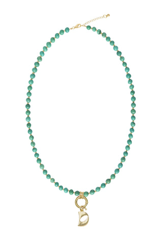 Sadie Letter Necklace - Turquoise