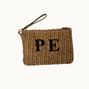 Raffia Clutch - Natural - 'PE'