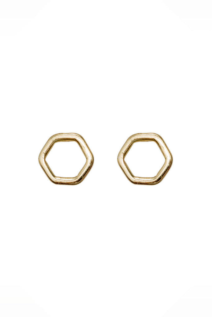 Geo Hexagon Stud