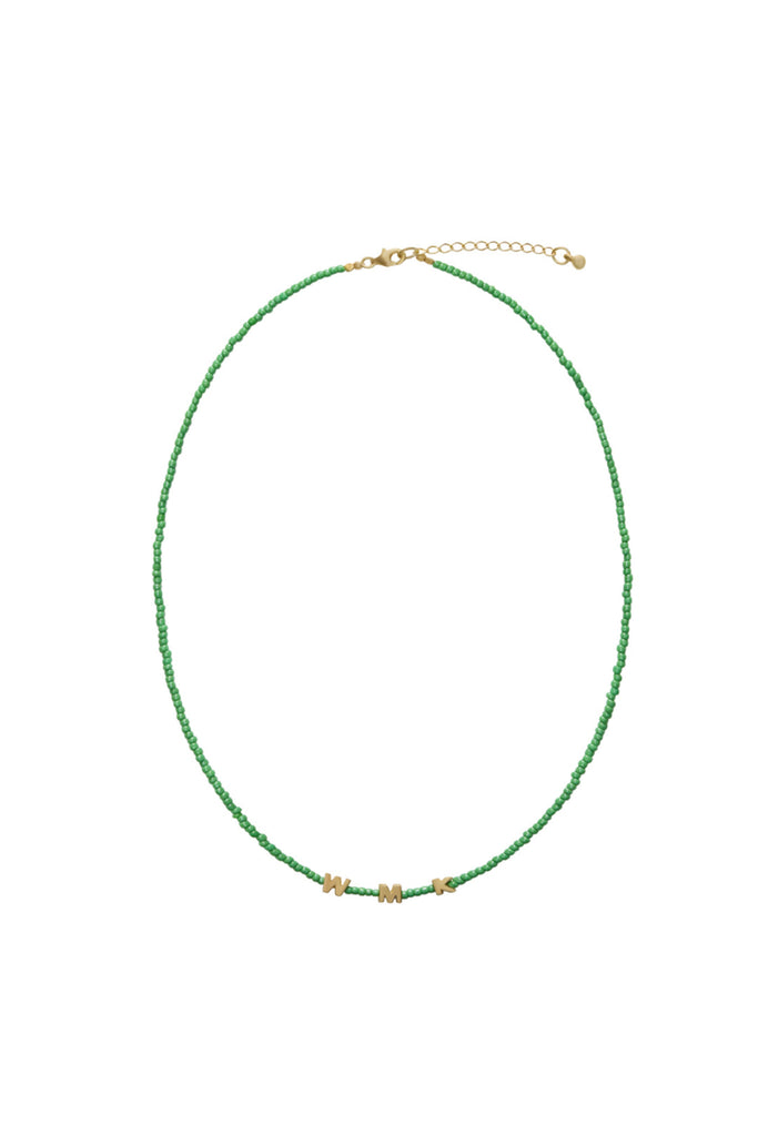 Tiny Dancer Beaded Initials Necklace