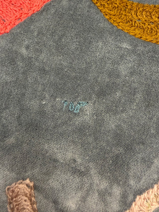 Embroidered Velvet Jacket - Grey Snake "Faulty"