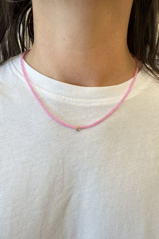 Tiny Dancer Beaded Initials Necklace