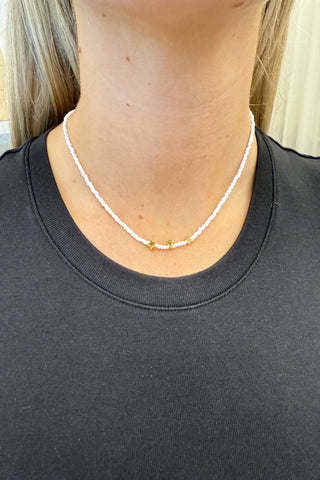 Tiny Dancer Beaded Initials Necklace