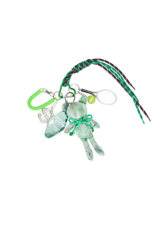 Bag Charm - Green Tennis Teddy Bear