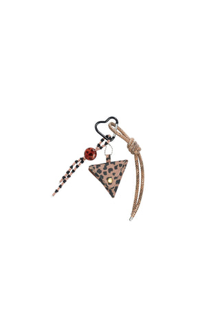 Bag Charm - Brown Leopard Print Coin Purse