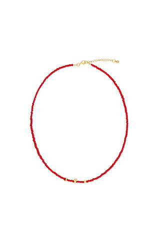 Tiny Dancer Beaded Initials Necklace