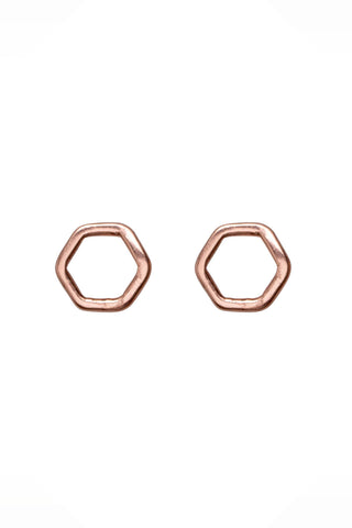 Geo Hexagon Stud